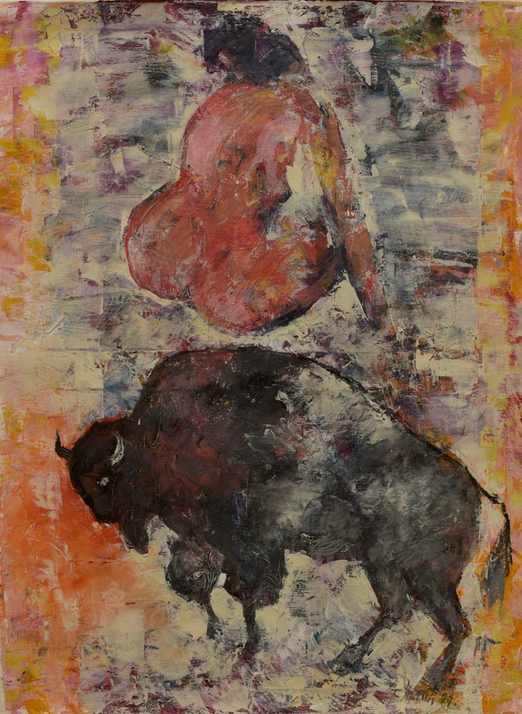 Woman and Bull