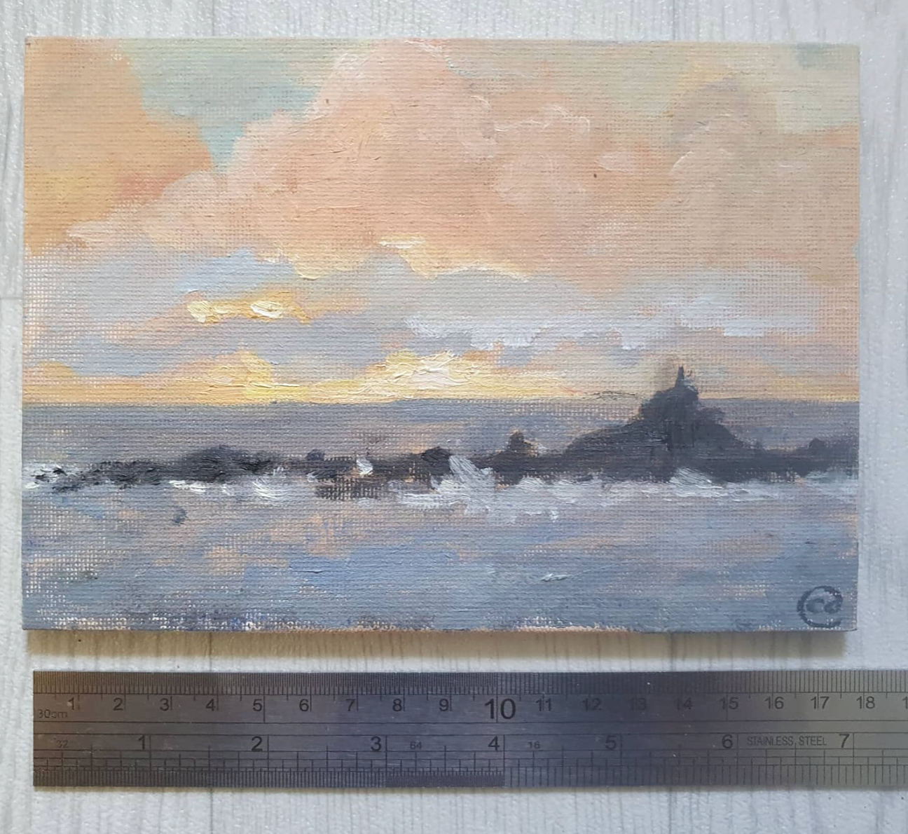 Sunrise over St Clement’s Island #1 – Mousehole