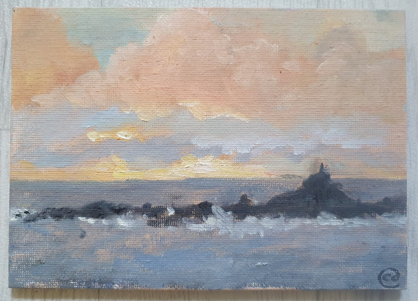 Sunrise over St Clement’s Island #1 – Mousehole