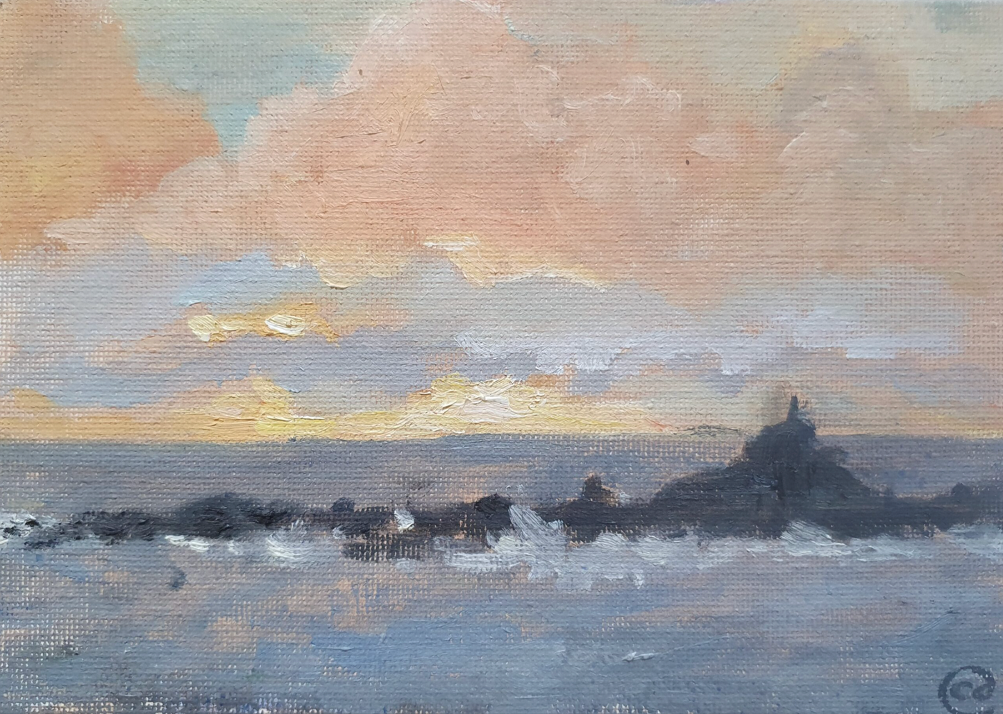 Sunrise over St Clement’s Island #1 – Mousehole